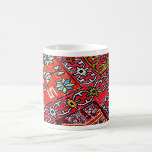 Orientalisk persisk, turkiskt mönster, matta kaffemugg