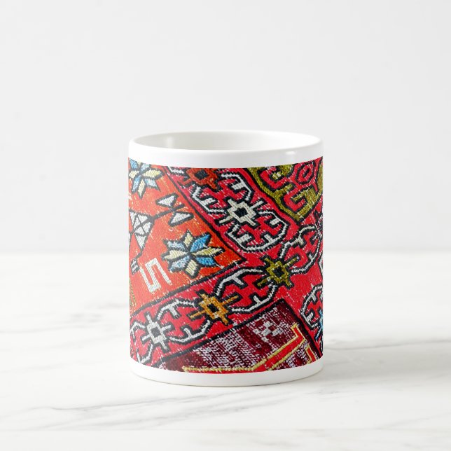 Orientalisk persisk, turkiskt mönster, matta kaffemugg (Center)