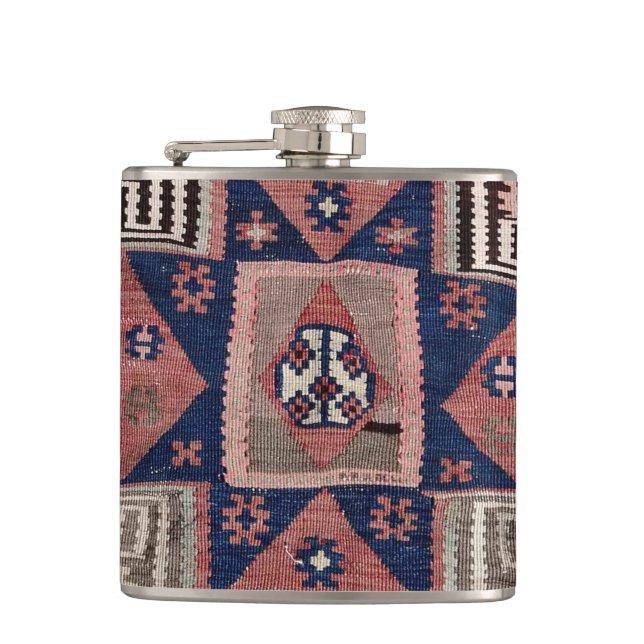 Orientalisk röd matta Rug Killim Fickplunta (Framsidan)