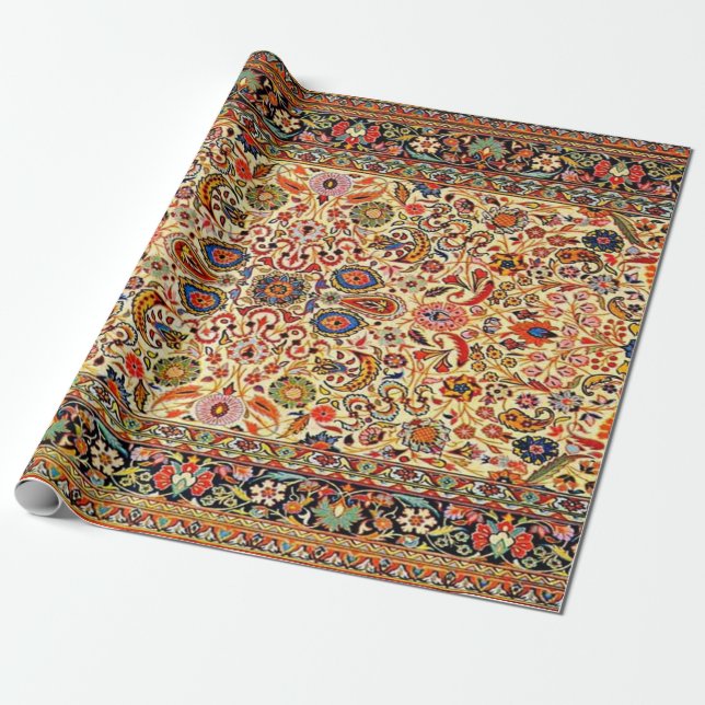 Orientalisk turkisk persisk Azerbajdzjan matta Presentpapper (Utrullad)