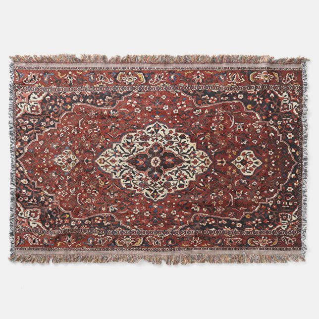 Orientalisk turkisk persisk matta filt (Framsidan)