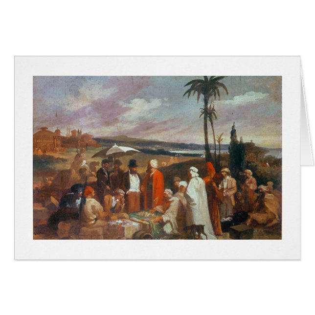 Orientaliska köpmän hälsningskort (Framsidan Horizontal)