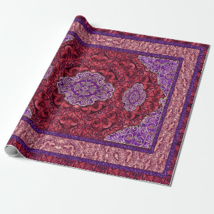 Orientaliska persiska rosor presentpapper