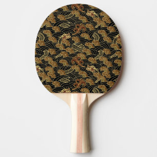 Orientaliskt havsdrakemönster pingisracket