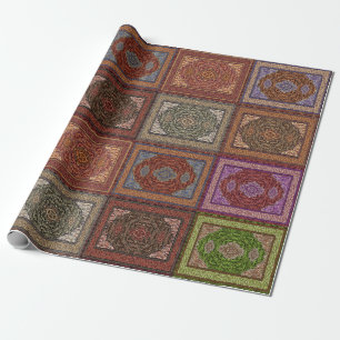 Orientaliskt persiskt mattamönster presentpapper