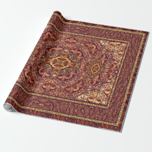 Orientaliskt persiskt rött presentpapper