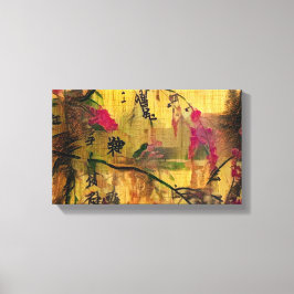 Orientalmålning. Japanska stil Canvastryck