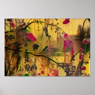 Orientalmålning. Japanska stil Poster
