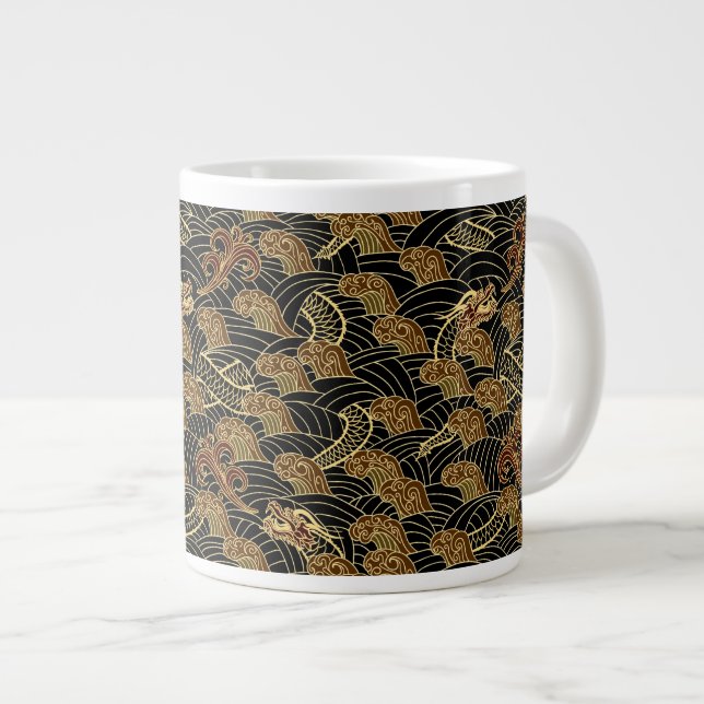 Orientalsjön Mönster Jumbo Mugg (Framsida höger)