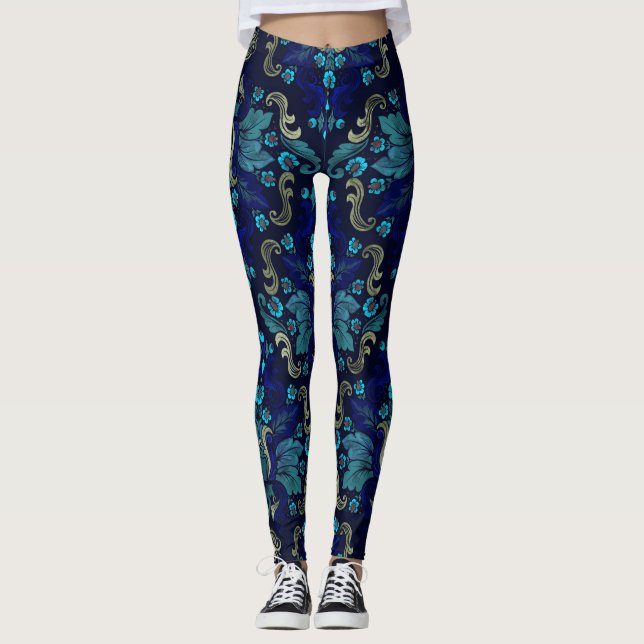 Orientalskaftsmönster Leggings (Framsida)