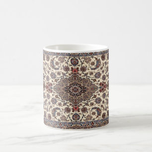 Orientalt blomster persisk mattmönster kaffemugg
