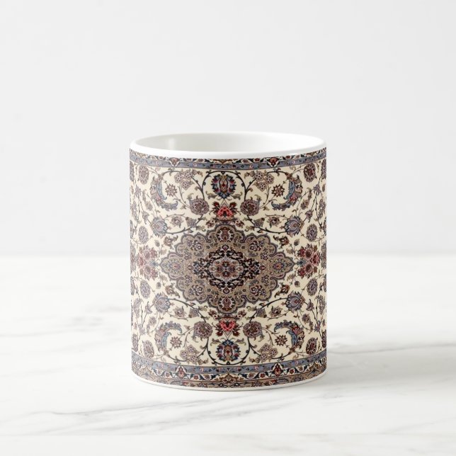 Orientalt blomster persisk mattmönster kaffemugg (Center)