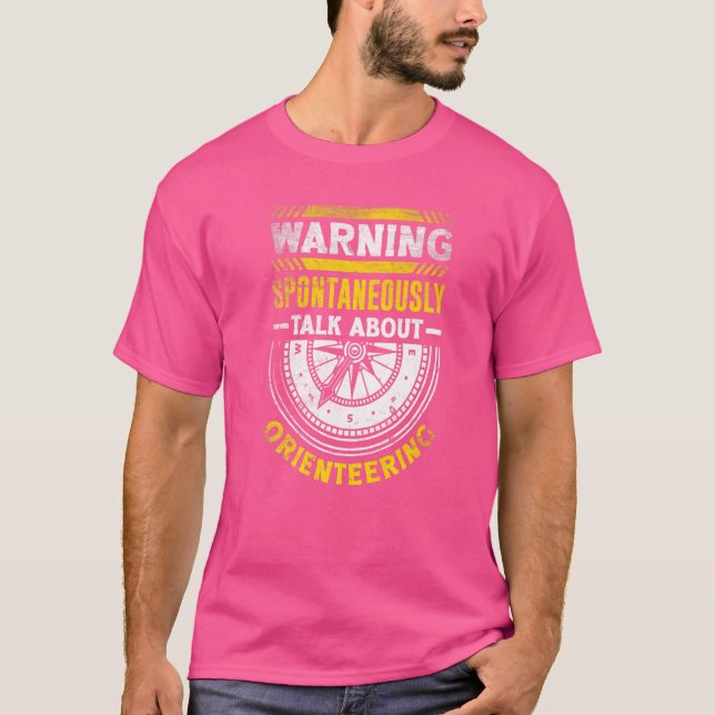Orienteer-Springer som kör orientering T Shirt (Framsida)