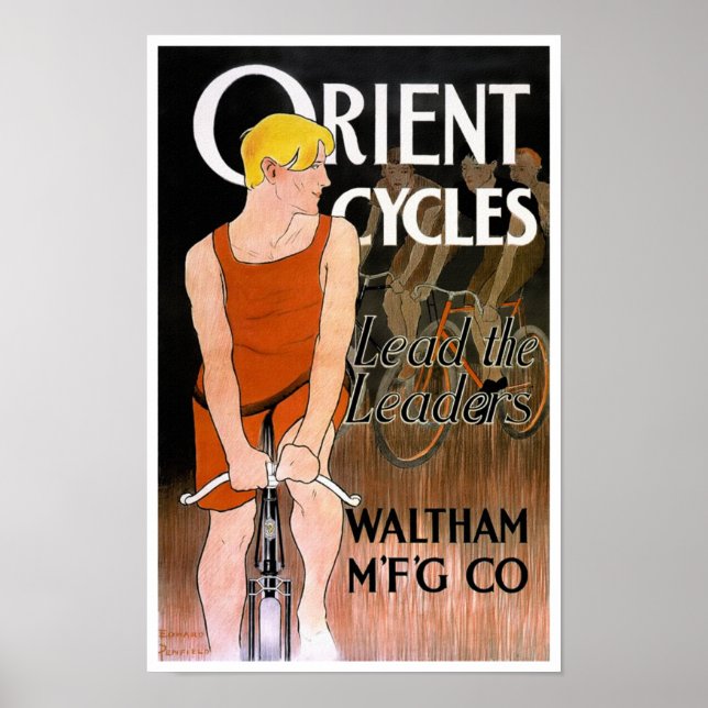 Orientera Cycles Vintage affisch efter Penfield (Framsidan)