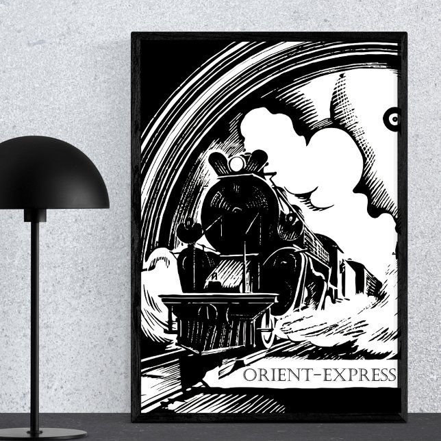 Orientera Express Vintage Tåg Travel Literature Poster (Skapare uppladdad)