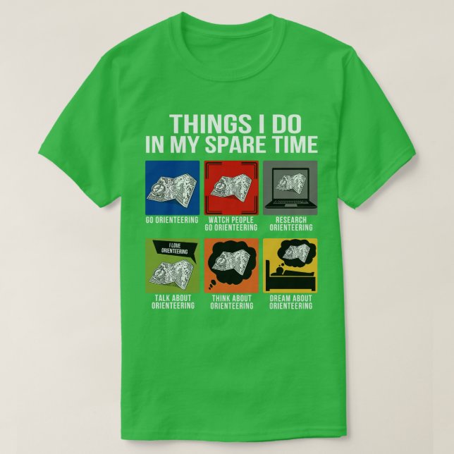 Orienterar Sak Spare Time Go Orientering Res T Shirt (Design framsida)