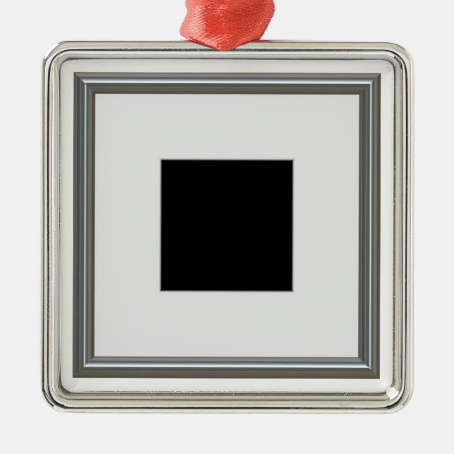 orientering för silverbildram julgransprydnad metall (Framsidan)