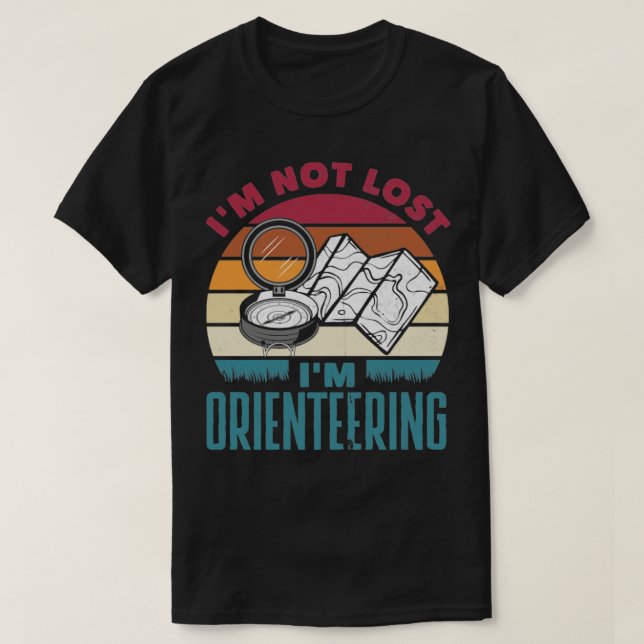 Orientering Löpare Springande Orientering T Shirt (Design framsida)