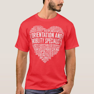 Orientering och rörlighet Specialistiskt hjärta T Shirt