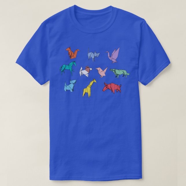Origami Animals T Shirt (Design framsida)