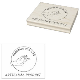 Origami Anpassningsbar Handmade Large Rubber Frimä Stämpel