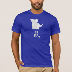 Origami år för råtta t shirt
