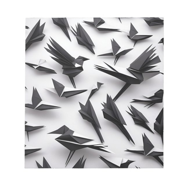 Origami Art - Anteckningsblocket Kråkor med ett ma Anteckningsblock (Framsida)