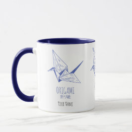 Origami Art Japansk Folding Art Retro Crane Mugg