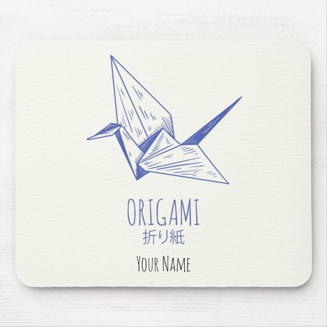 Origami Art Traditionell kran Musmatta (Framsidan)