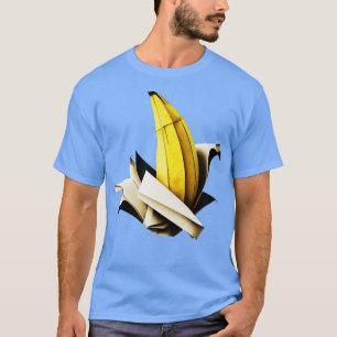 Origami Banana Sculpture T Shirt