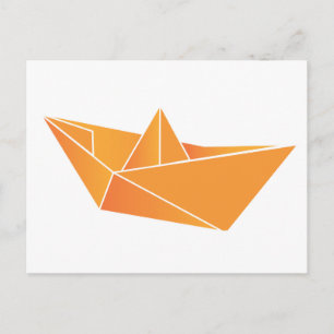 Origami-båt Vykort