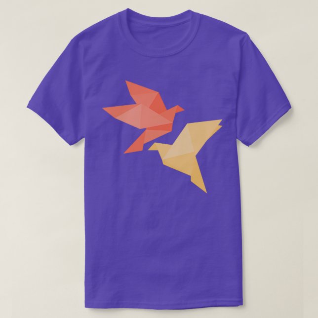 Origami Bird 41 T Shirt (Design framsida)