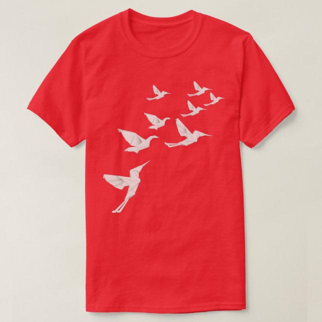 Origami Birds T Shirt (Design framsida)