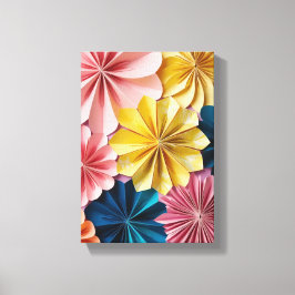 origami-blomma canvastryck