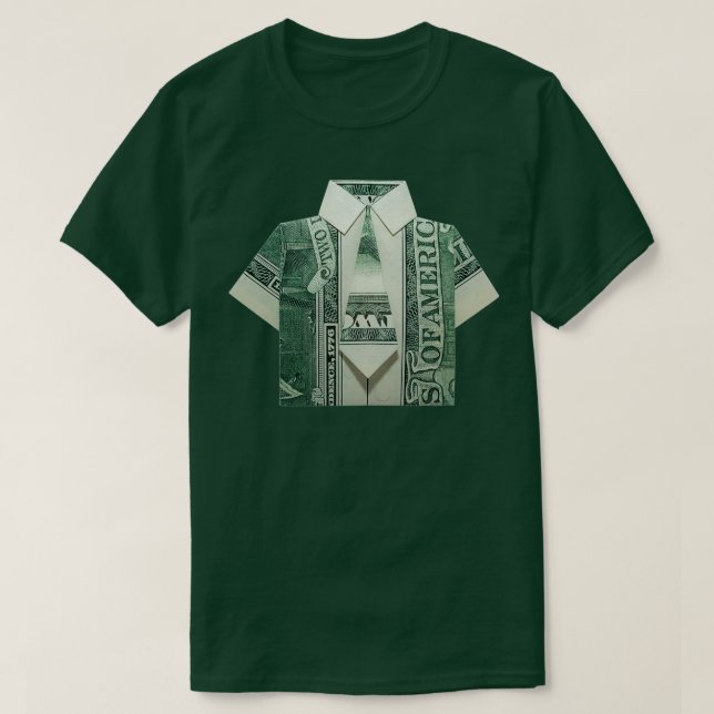 Origami Cash Money Dollars Business Ceo Texture Bo T Shirt (Design framsida)