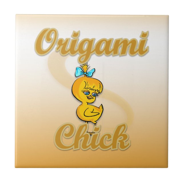 Origami chick kakelplatta (Framsidan)