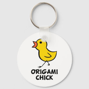 Origami chick Keychain Nyckelring