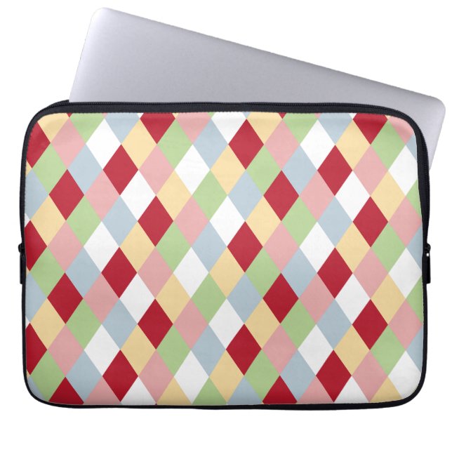 Origami Christmas - Harlequin Geometric Laptop Fodral (Framsidan)