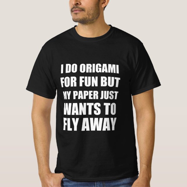 Origami-citat T Shirt (Framsida)
