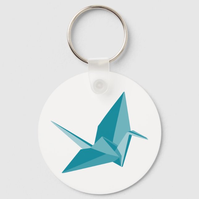Origami Crane Nyckelring (Framsida)
