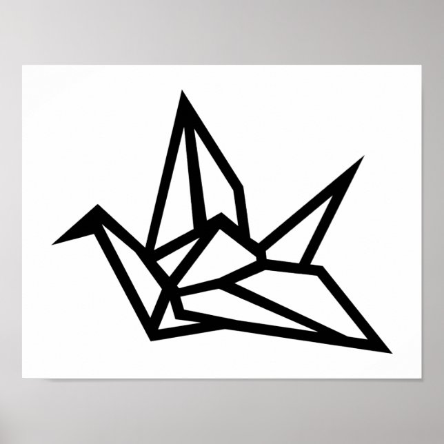 Origami crane poster (Framsidan)