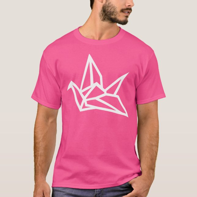 Origami Crane T Shirt (Framsida)