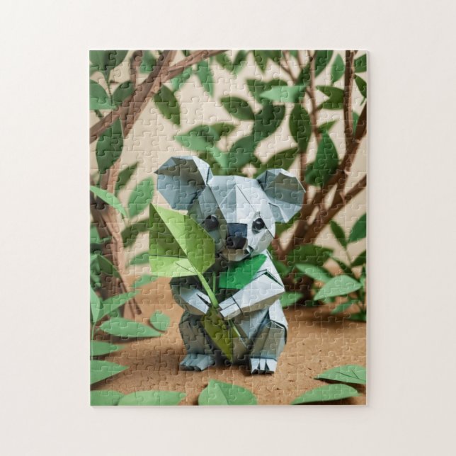Origami Cute Koala Pussel (Vertikal)