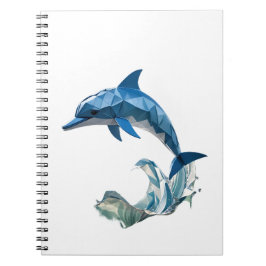 Origami-delfin tillbaka till skolan anteckningsbok