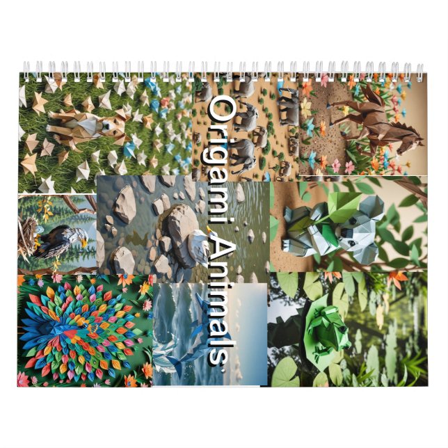 Origami-djur 2026 kalender (Omslag)