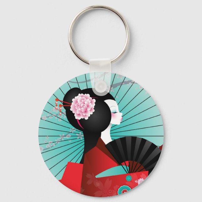 Origami Doll 3-nyckelkedja Nyckelring (Framsida)