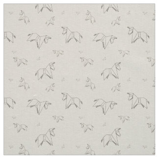 Origami Donkey på Linen färg Tyg