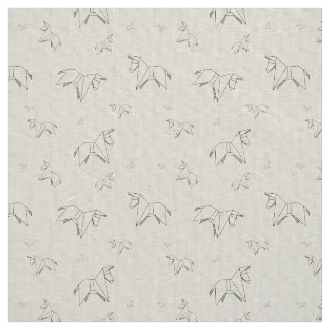 Origami Donkey på Linen färg Tyg (Prov)