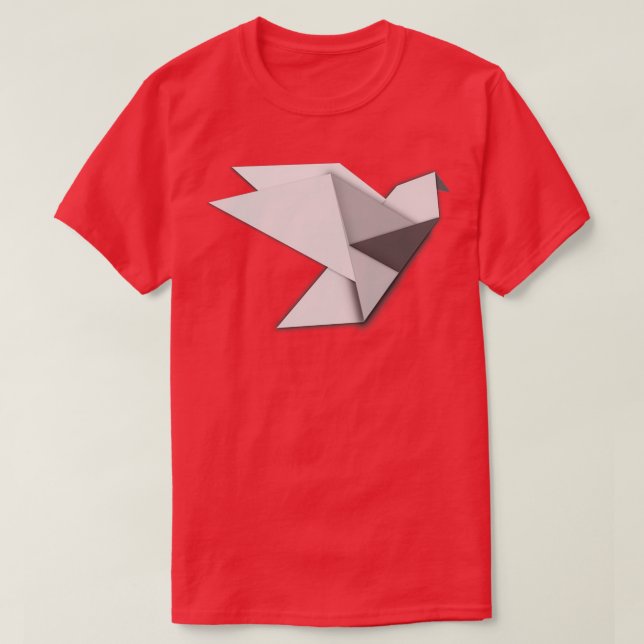 Origami Dove 4 T Shirt (Design framsida)
