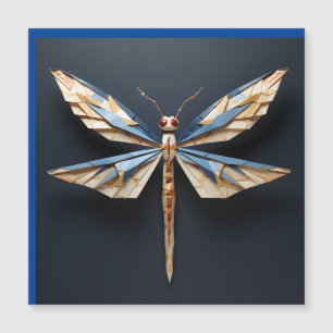 origami draonfly magnetisk inbjudningskort